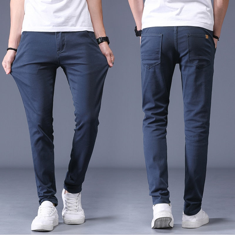 Heren Slim Fit Broek Modern
