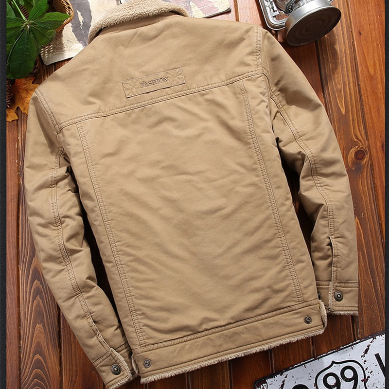 Heren Denim Jas Met Fleecevoering