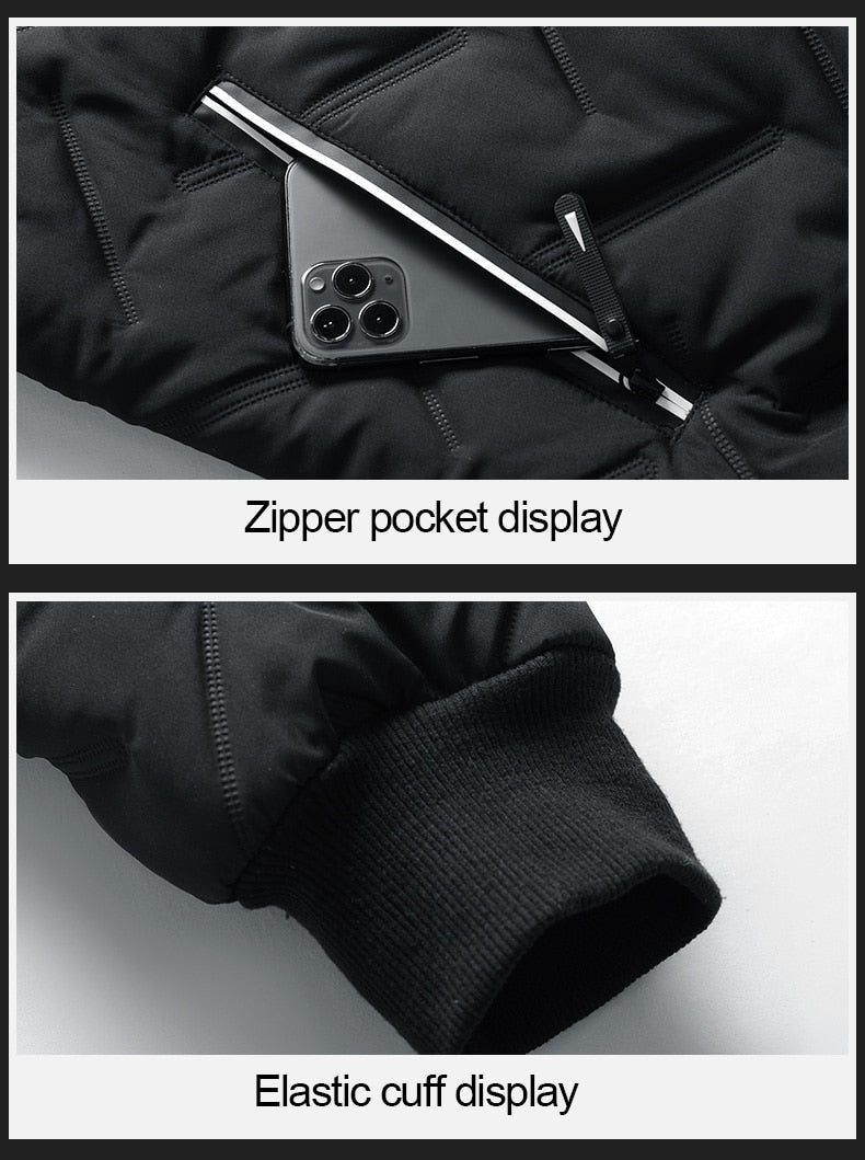Heren Bomber Winterjas Warm