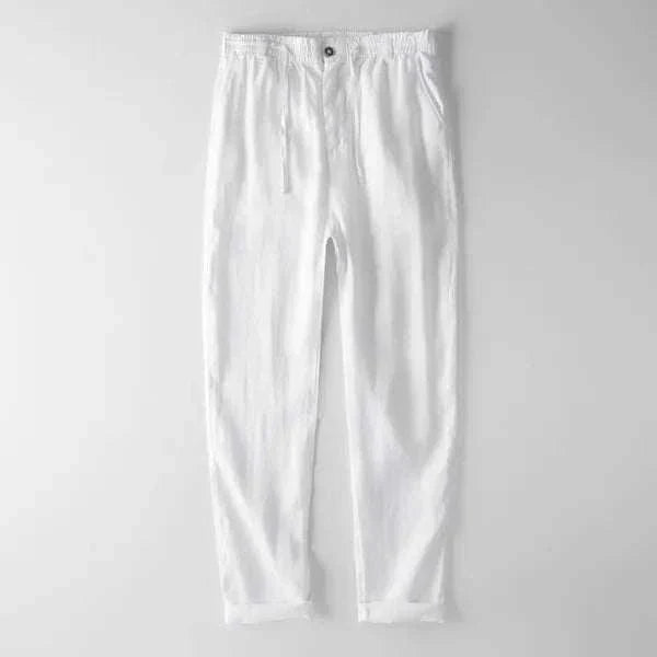 Heren Linnen Broek met Italiaans Design