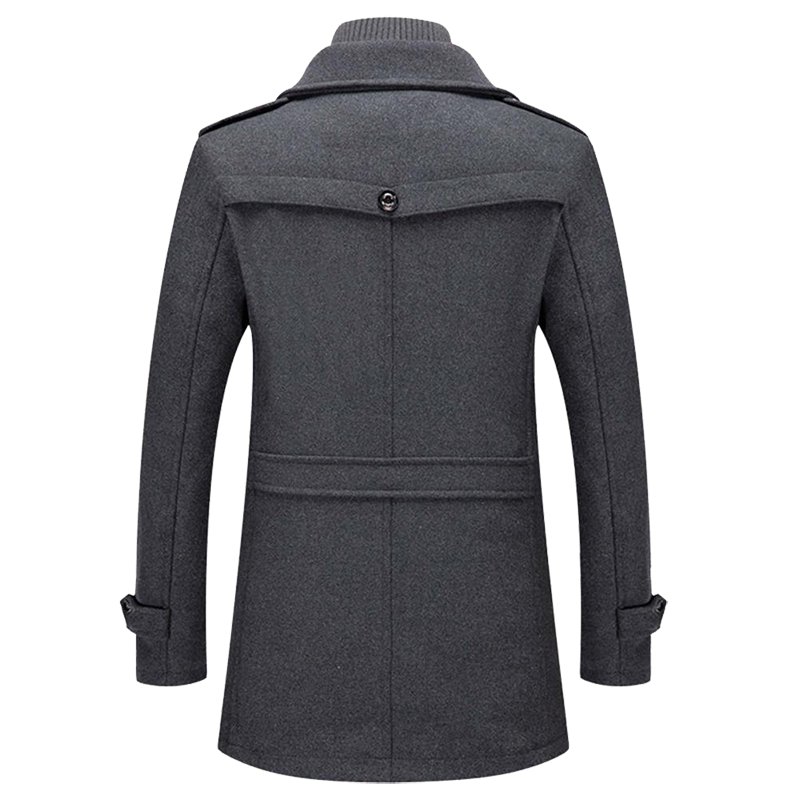 Heren wintermantel van wolblend