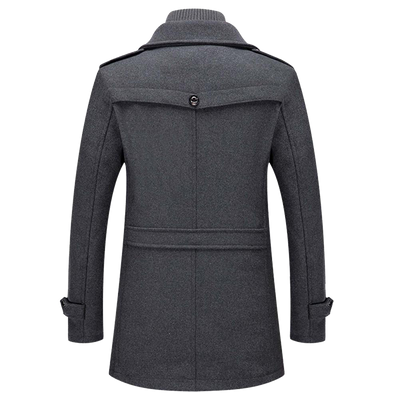 Heren wintermantel van wolblend