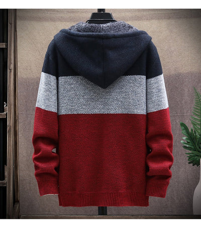Heren Hoodie Patchwork Jas