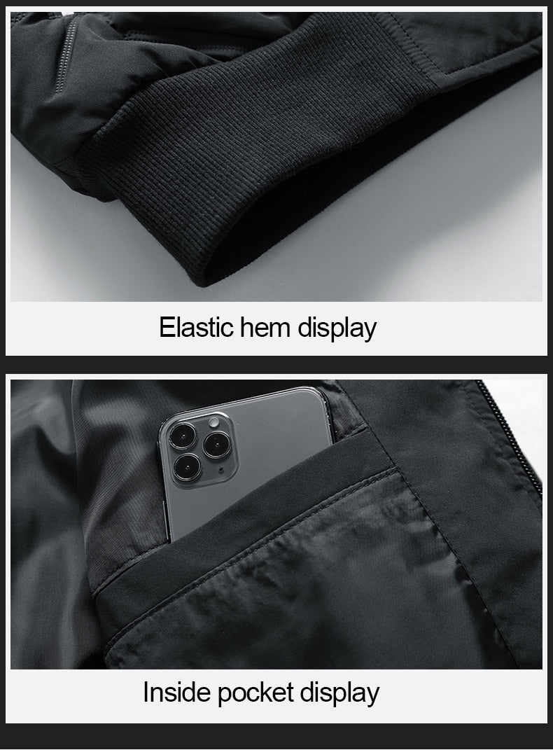 Heren Bomber Winterjas Warm