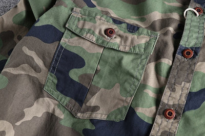 Heren Camouflage Cargoshirt