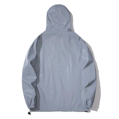 Heren Hooded Windbreaker Reflecterend Modern