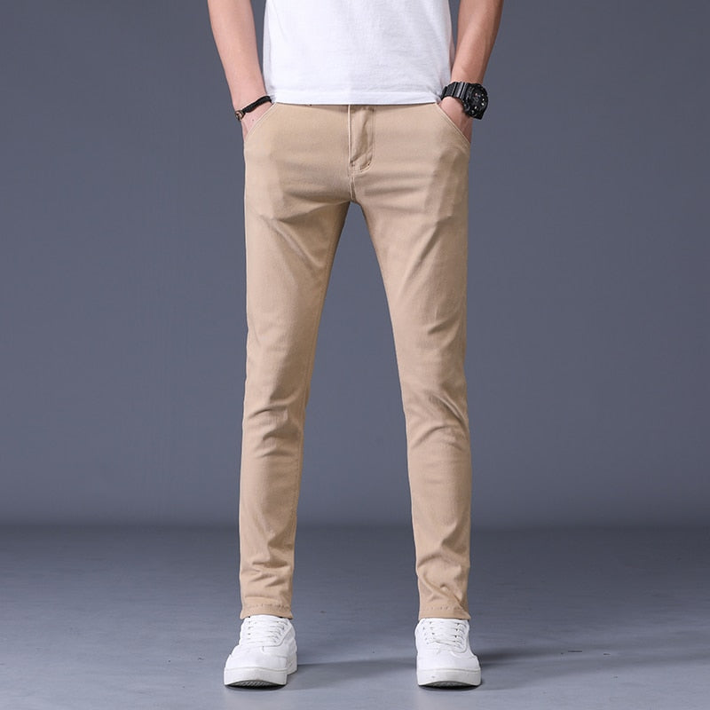 Heren Slim Fit Broek Modern