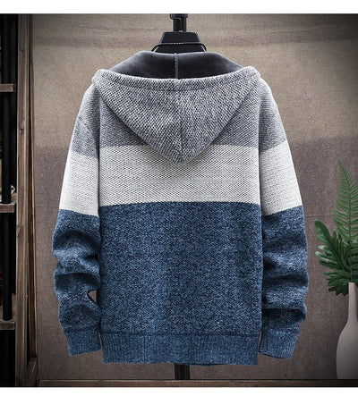 Heren Hoodie Patchwork Jas