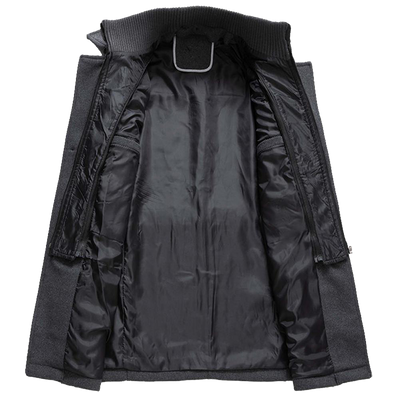 Heren wintermantel van wolblend