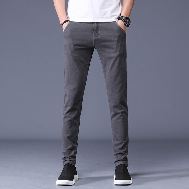 Heren Slim Fit Broek Modern