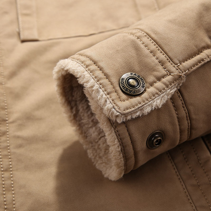 Heren Denim Jas Met Fleecevoering