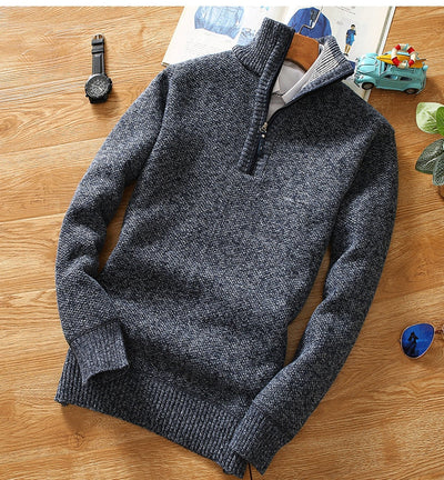 Heren Half-zip Sweater met Tijdloze Look
