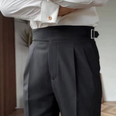 Heren high waisted tailored trousers