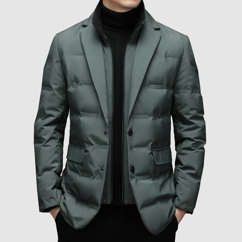 Heren jas met tailored fit design