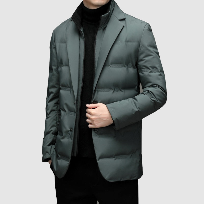 Heren jas met tailored fit design