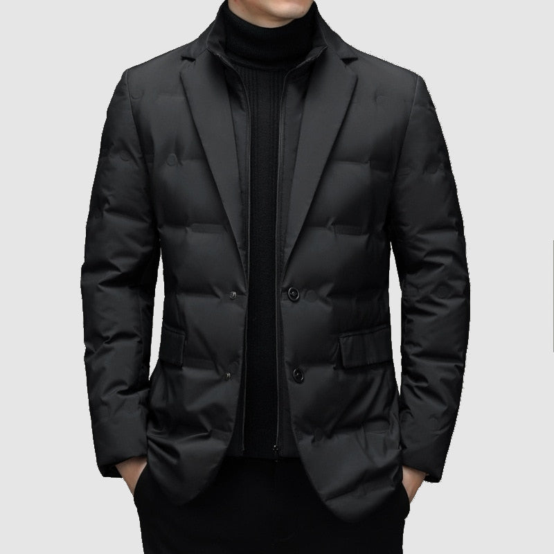 Heren jas met tailored fit design