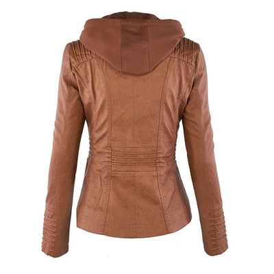 Dames jas met afneembare capuchon