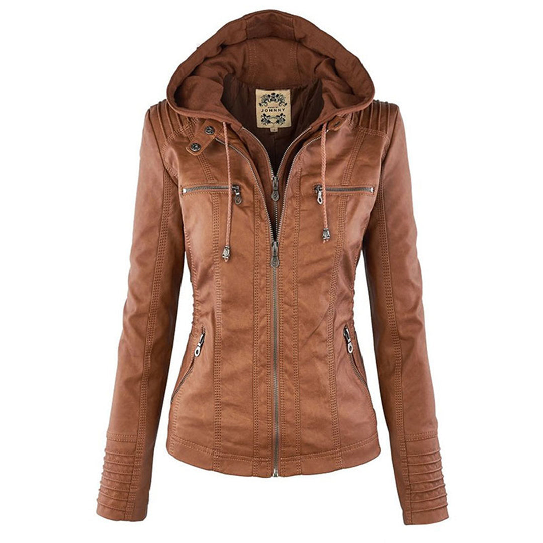 Dames jas met afneembare capuchon