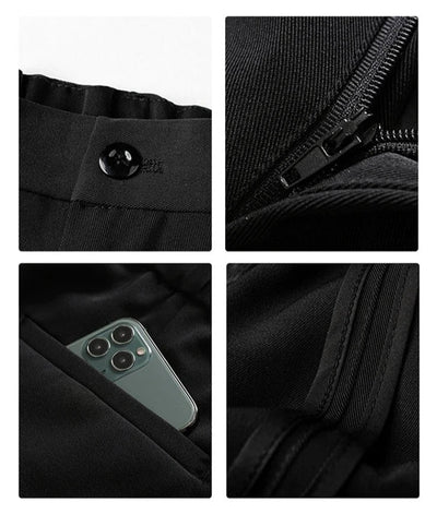 Heren pantalon met drapering tailored fit