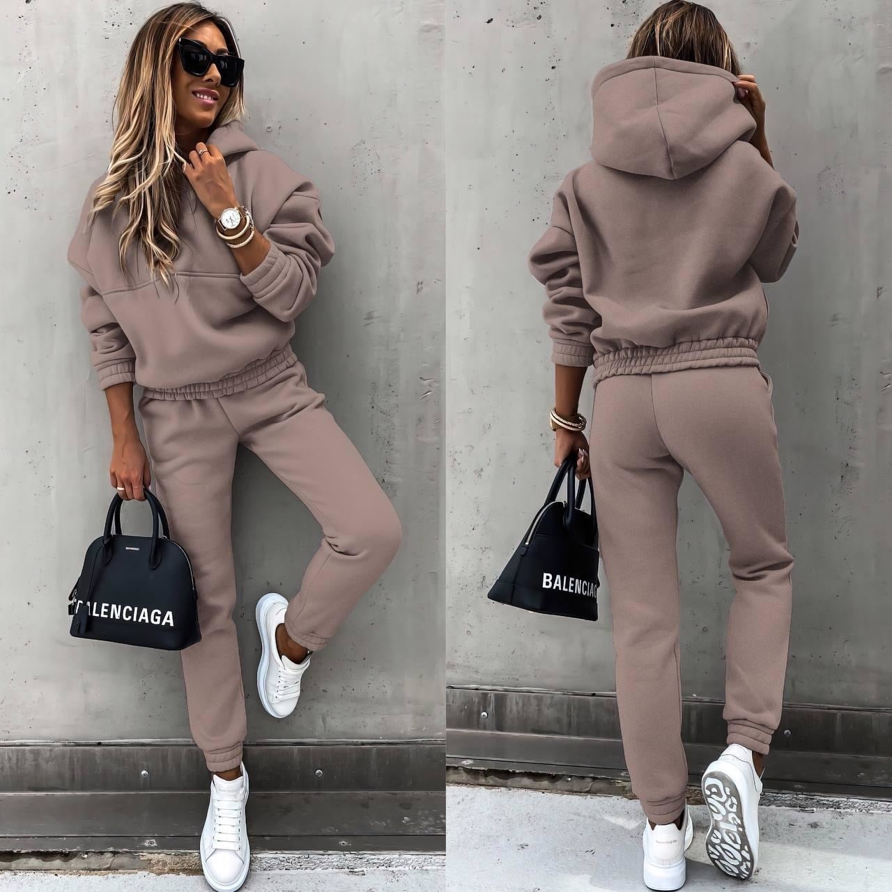 Dames Trainingspak Set Oversized Trui