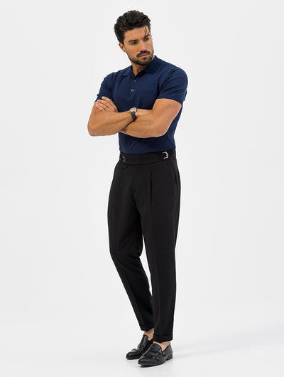 Heren Regular Fit Pantalon Met Hoge Taille