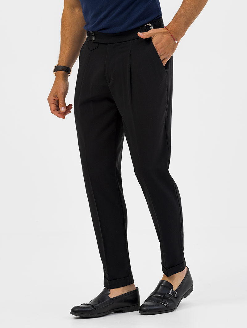 Heren Regular Fit Pantalon Met Hoge Taille