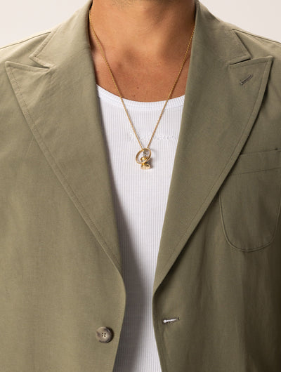 Heren Blazer Met Enkelrijige Sluiting Groen