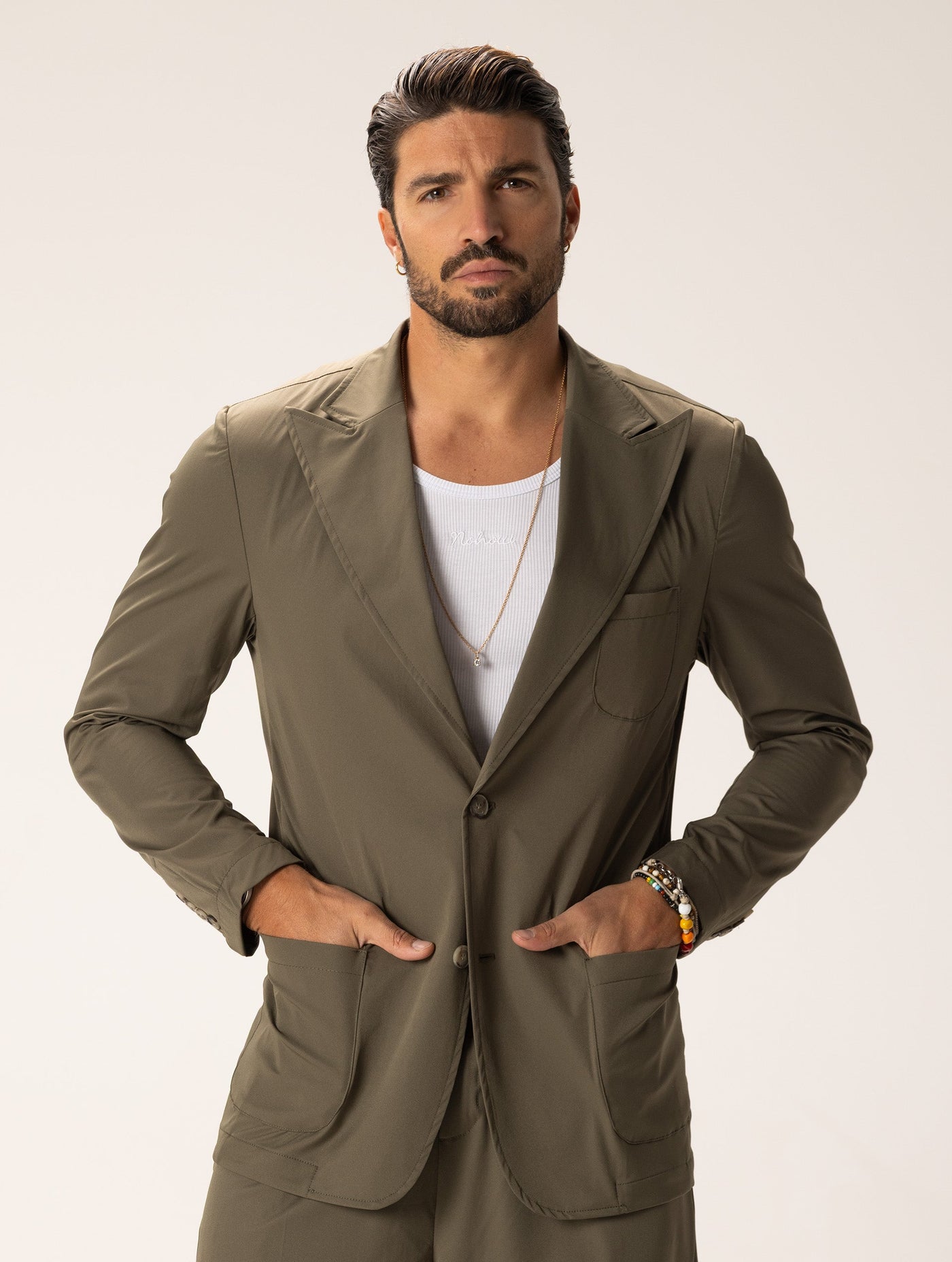 Heren Technical Blazer Slim Fit
