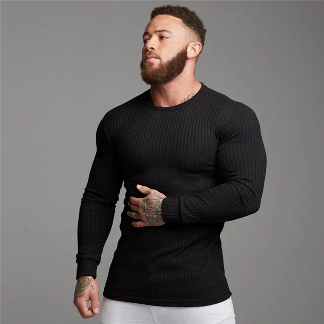 Heren Kasjmier Pullover Slim Fit