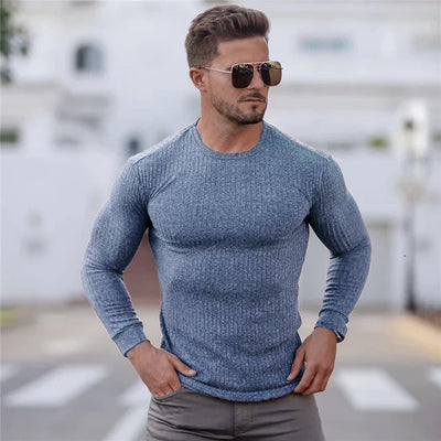 Heren Kasjmier Pullover Slim Fit