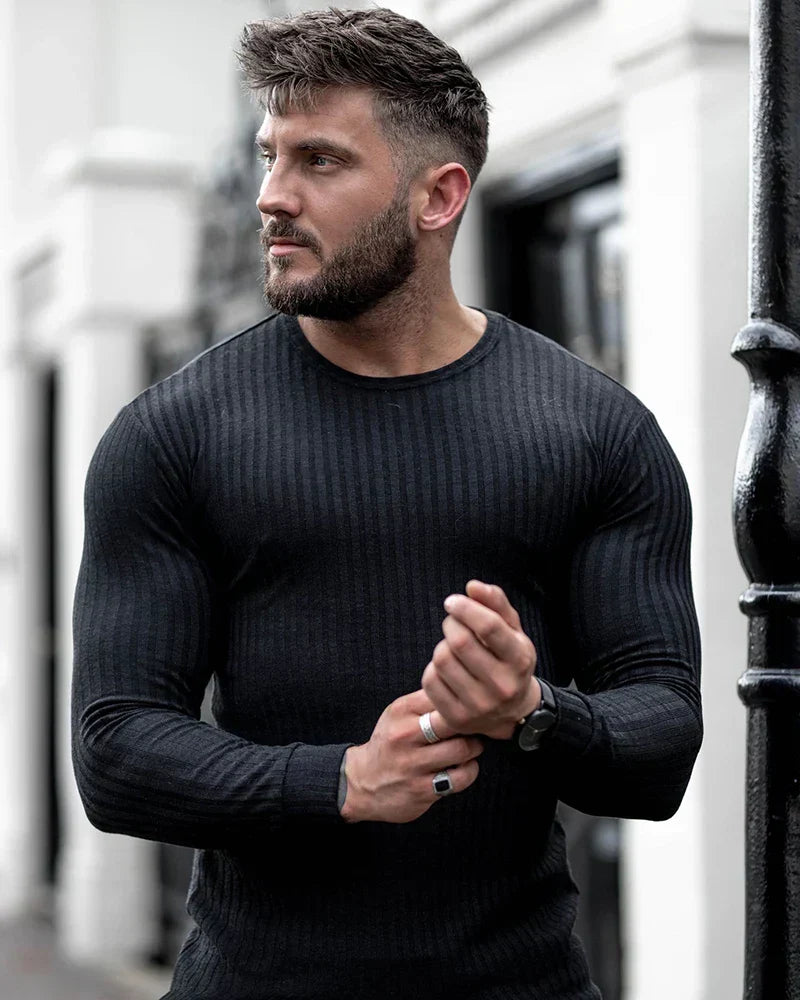 Heren Kasjmier Pullover Slim Fit