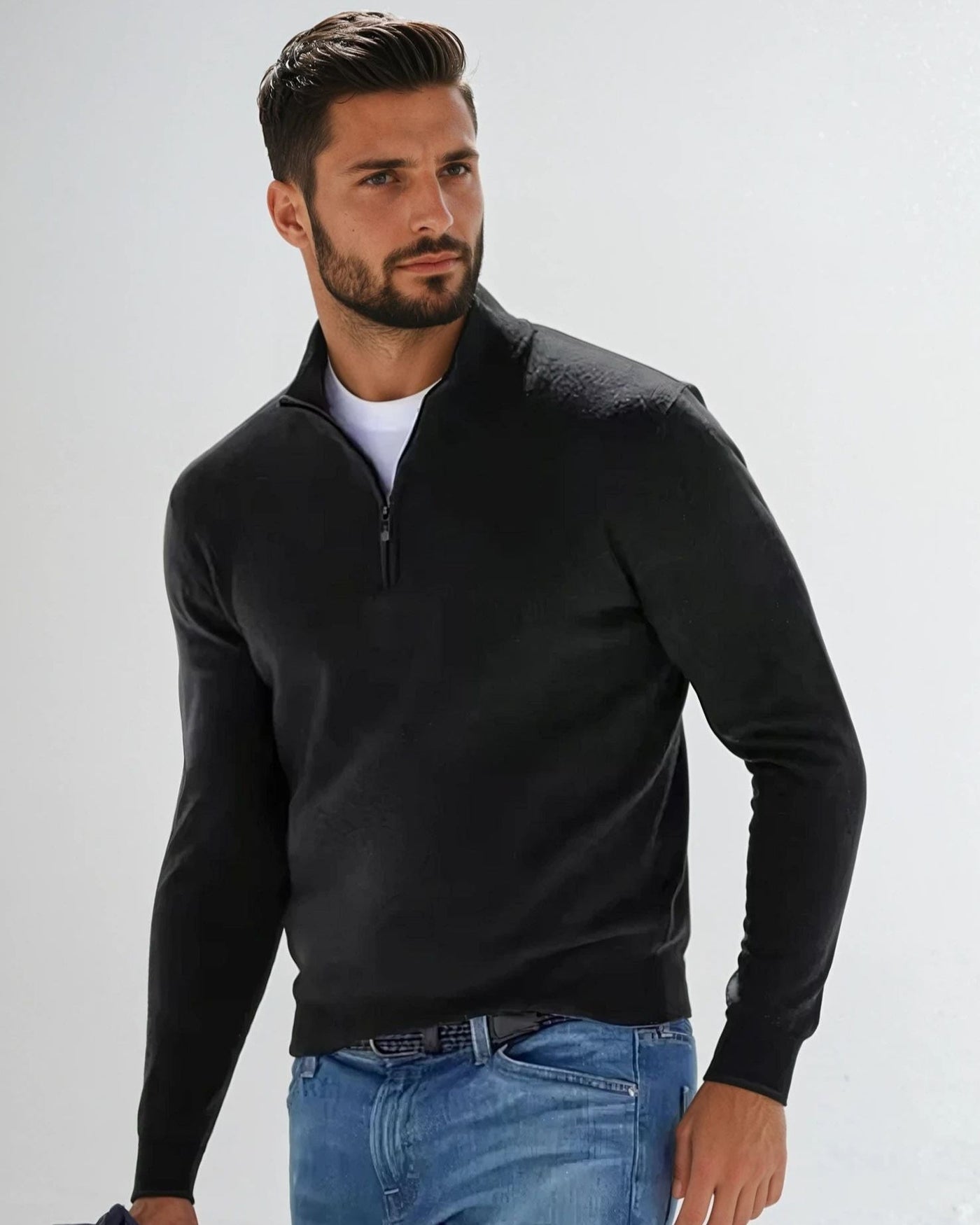 Heren Half Zip Jumper Stijlvol