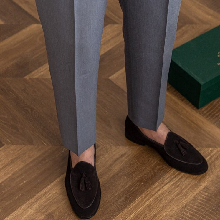 Heren high waisted tailored trousers