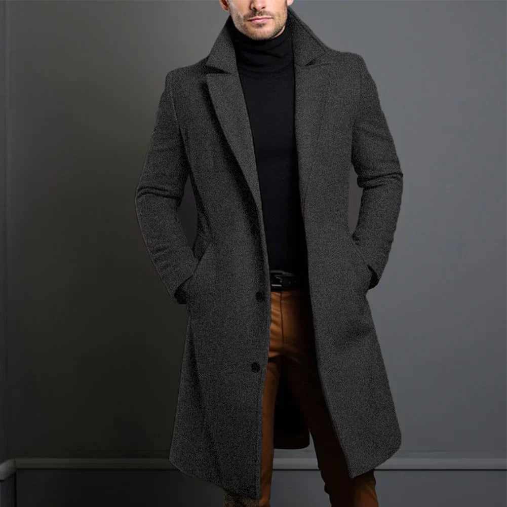 Heren klassieke overcoat tailored fit