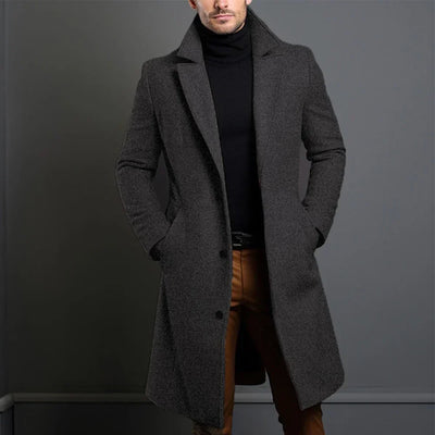 Heren klassieke overcoat tailored fit