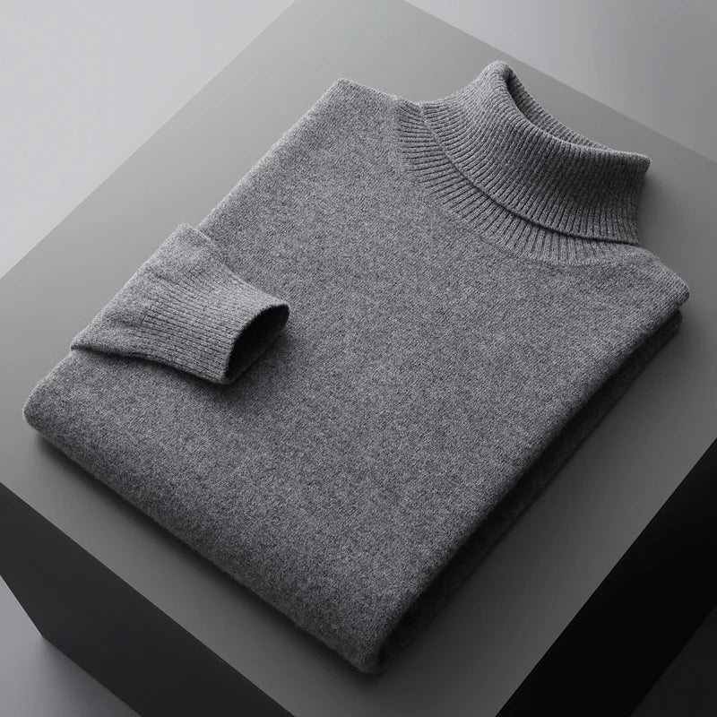 Heren wollen turtleneck premium kwaliteit