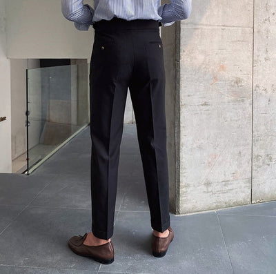 Herenbroek Met Hoge Taille in Klassieke Stijl