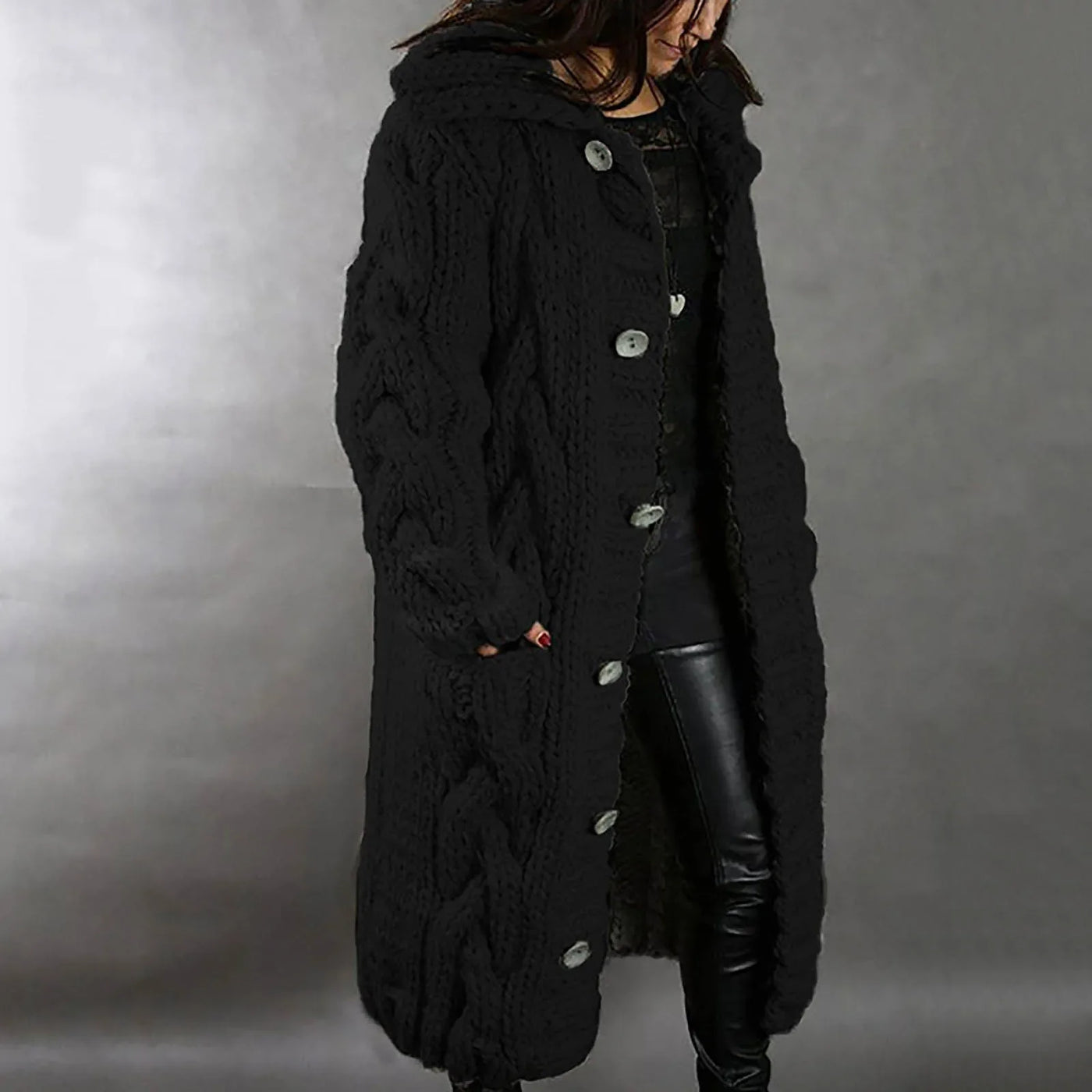 Dames Oversized Cardigan Met Kabel