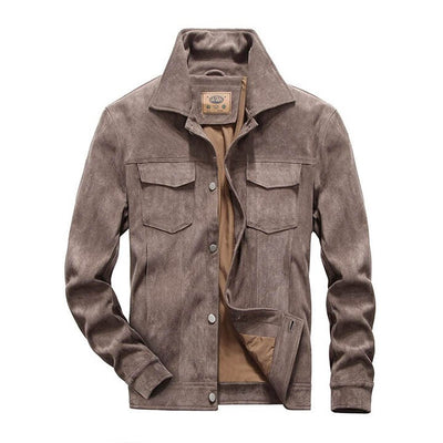 Heren Suède Jas Casual Elegant