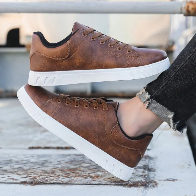 Herenleren Schoenen Met Tijdloos Ontwerp