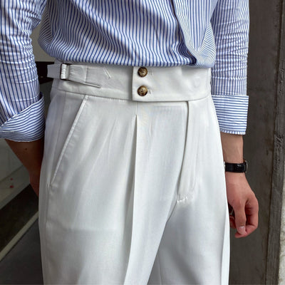 Herenbroek Met Hoge Taille in Klassieke Stijl