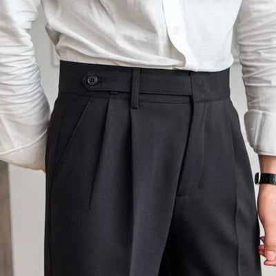 Heren Italiaanse pantalon met pied-de-poule