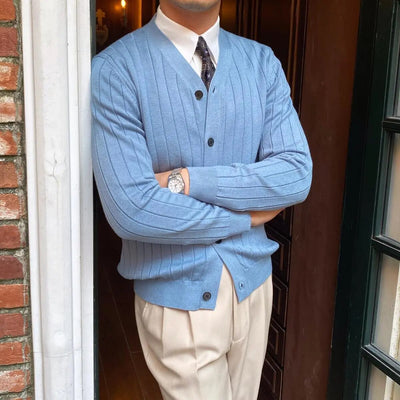 Heren Elegante Cardigan Regular Fit