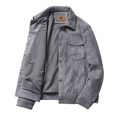 Heren Suède Jas Casual Elegant