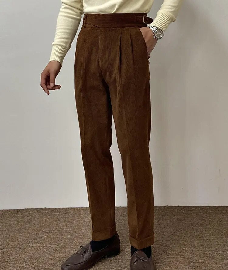 Heren Corduroy Broek Elegant