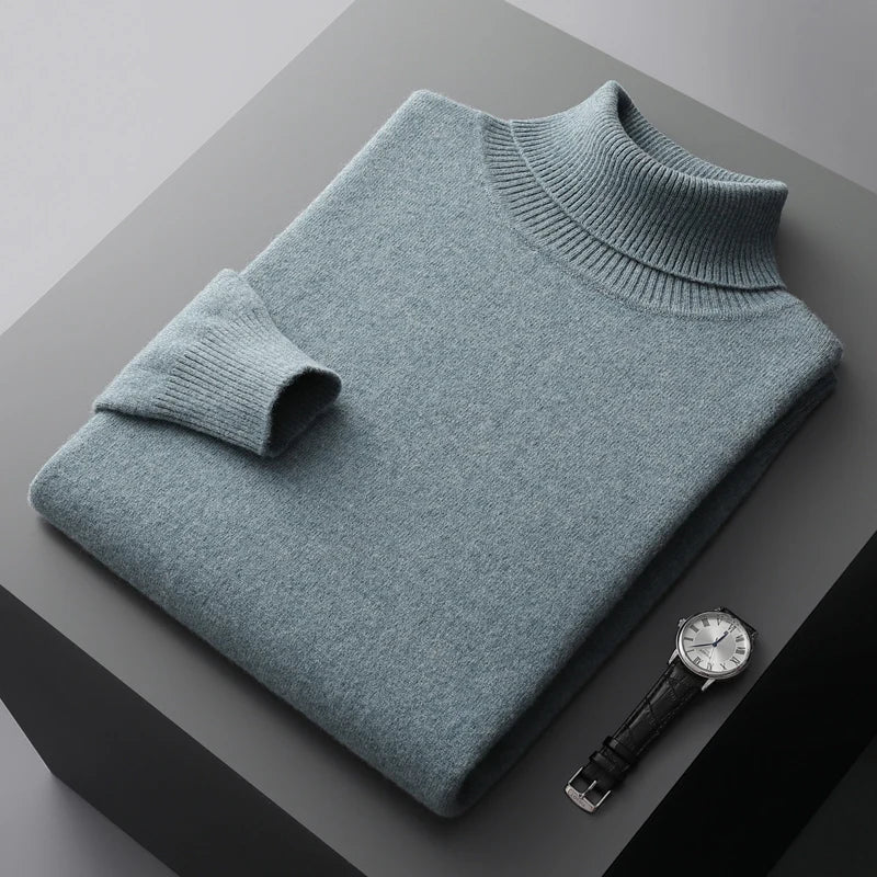 Heren wollen turtleneck premium kwaliteit