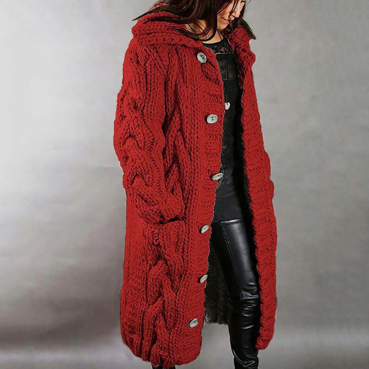 Dames Oversized Cardigan Met Kabel