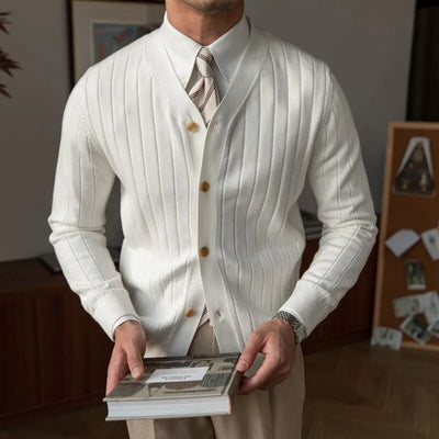Heren Elegante Cardigan Regular Fit