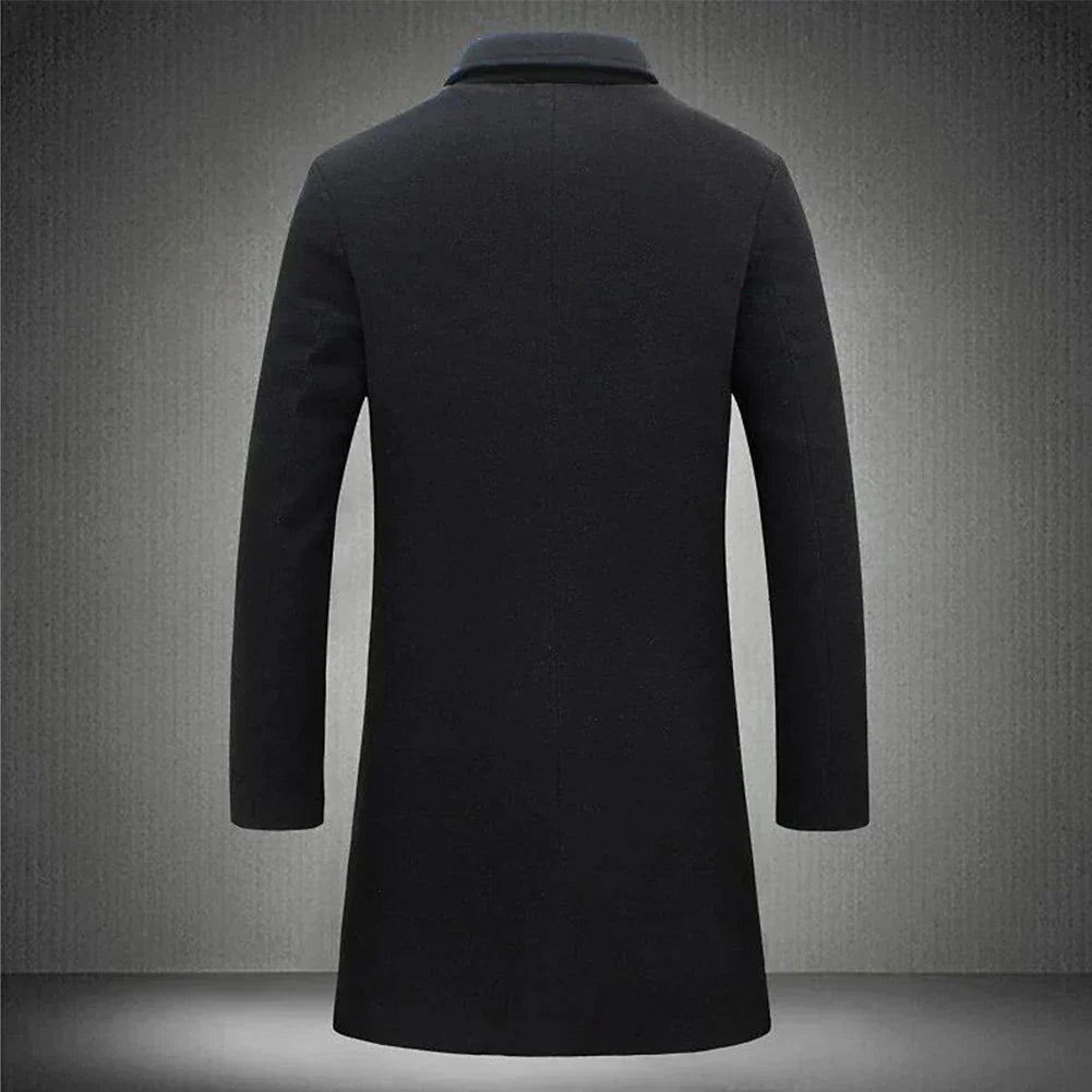 Heren klassieke overcoat tailored fit