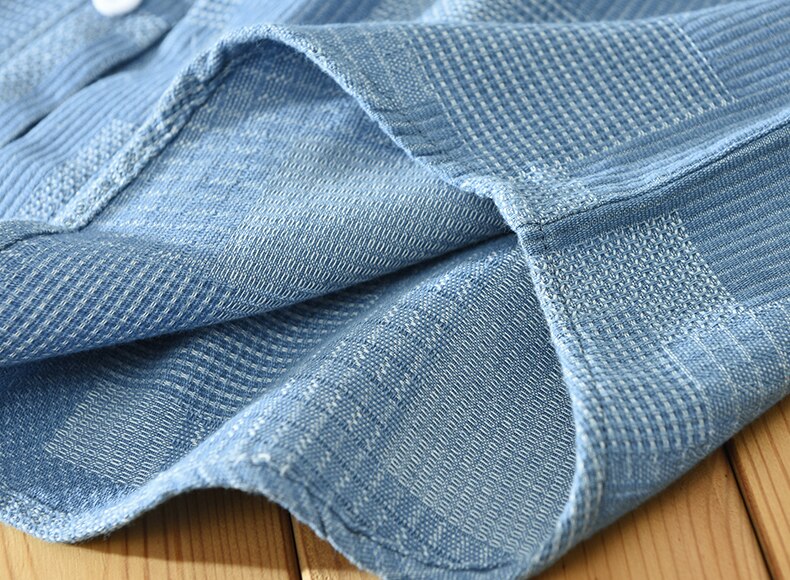 Heren Patchwork Overhemd met Lange Mouwen